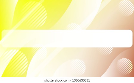 Template Background With Wave Geometric Shape, Lines, Circle. For Design, Presentation, Business. Vector Illustration with Color Gradient