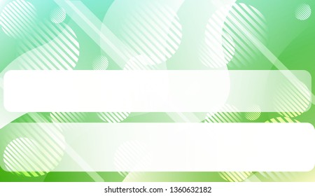 Template Background With Wave Geometric Shape, Lines, Circle. For Design, Presentation, Business. Vector Illustration with Color Gradient