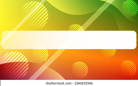 Template Background With Wave Geometric Shape, Lines, Circle. For Design, Presentation, Business. Vector Illustration with Color Gradient