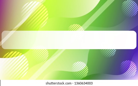 Template Background With Wave Geometric Shape, Lines, Circle. For Design, Presentation, Business. Vector Illustration with Color Gradient