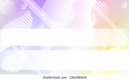 Template Background With Wave Geometric Shape, Lines, Circle. For Design, Presentation, Business. Vector Illustration.