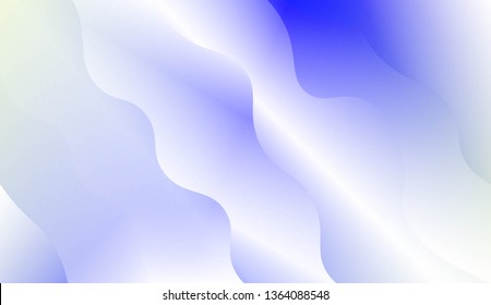 Template Background With Wave Geometric Shape. Design For Cover Page, Poster, Banner Of Websites. Vector Illustration with Color Gradient