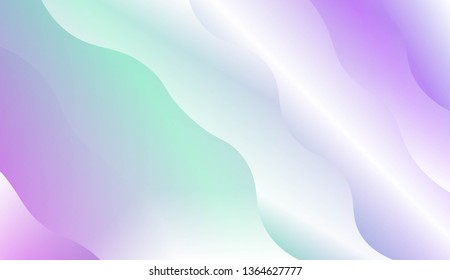 Template Background With Wave Geometric Shape. For Design, Presentation, Business. Vector Illustration with Color Gradient