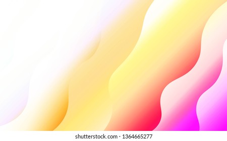 Template Background With Wave Geometric Shape. For Design, Presentation, Business. Vector Illustration with Color Gradient