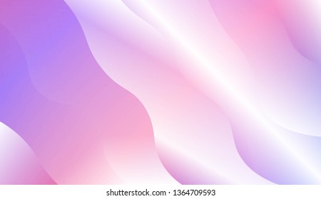 Template Background With Wave Geometric Shape. Design For Cover Page, Poster, Banner Of Websites. Vector Illustration with Color Gradient