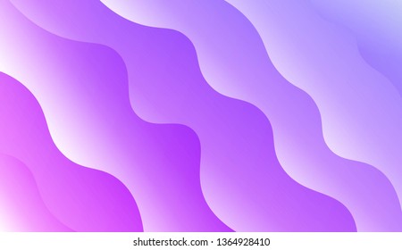 Template Background With Wave Geometric Shape. For Design, Presentation, Business. Vector Illustration with Color Gradient