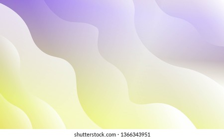 Template Background With Wave Geometric Shape. For Design, Presentation, Business. Vector Illustration with Color Gradient