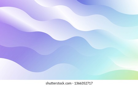 Template Background With Wave Geometric Shape. For Design, Presentation, Business. Vector Illustration with Color Gradient