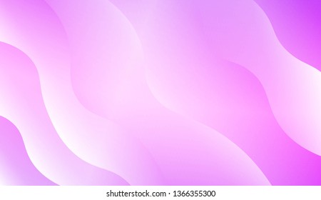 Template Background With Wave Geometric Shape. Design For Cover Page, Poster, Banner Of Websites. Vector Illustration with Color Gradient