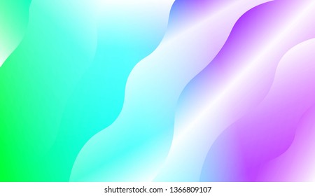 Template Background With Wave Geometric Shape. For Design, Presentation, Business. Vector Illustration with Color Gradient