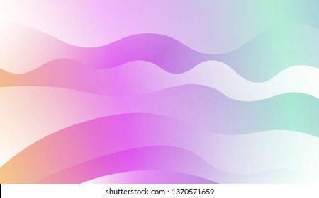 Template Background With Wave Geometric Shape. For Design, Presentation, Business. Vector Illustration with Color Gradient