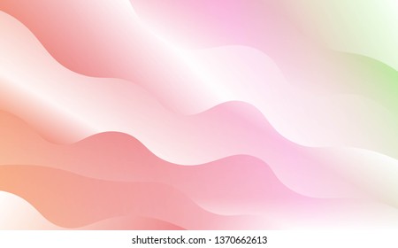 Template Background With Wave Geometric Shape. For Design, Presentation, Business. Vector Illustration with Color Gradient