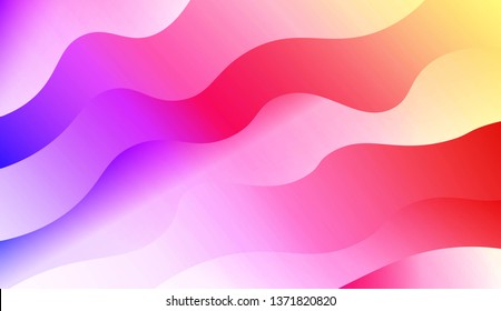 Template Background With Wave Geometric Shape. For Design, Presentation, Business. Vector Illustration with Color Gradient