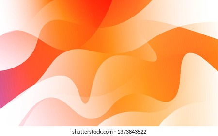 Template Background With Wave Geometric Shape. For Template Cell Phone Backgrounds. Vector Illustration with Color Gradient