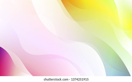 Template Background With Wave Geometric Shape. For Template Cell Phone Backgrounds. Vector Illustration with Color Gradient