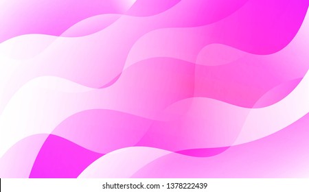 Template Background With Wave Geometric Shape. For Template Cell Phone Backgrounds. Vector Illustration with Color Gradient
