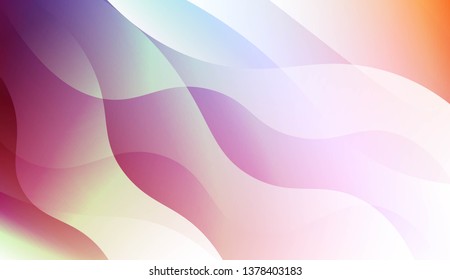 Template Background With Wave Geometric Shape. For Template Cell Phone Backgrounds. Vector Illustration with Color Gradient