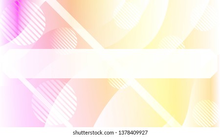 Template Background With Wave Geometric Shape, Lines, Circle. Design For Cover Page, Poster, Banner Of Websites. Vector Illustration with Color Gradient