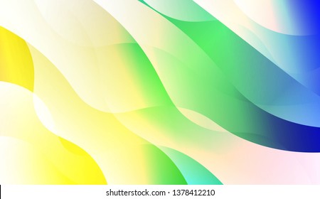 Template Background With Wave Geometric Shape. For Template Cell Phone Backgrounds. Vector Illustration with Color Gradient