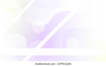 Template Background With Wave Geometric Shape, Lines, Circle. Design For Cover Page, Poster, Banner Of Websites. Vector Illustration with Color Gradient