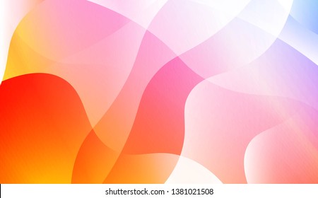 Template Background With Wave Geometric Shape. For Template Cell Phone Backgrounds. Vector Illustration with Color Gradient