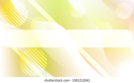 Template Background With Wave Geometric Shape, Lines, Circle. Design For Cover Page, Poster, Banner Of Websites. Vector Illustration with Color Gradient