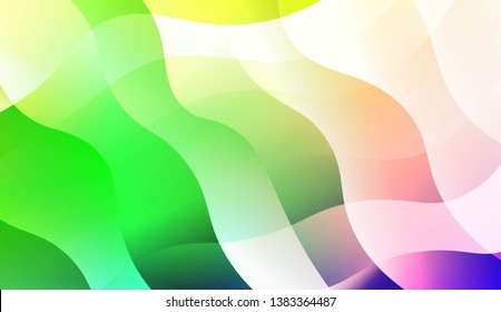 Template Background With Wave Geometric Shape. For Template Cell Phone Backgrounds. Vector Illustration with Color Gradient