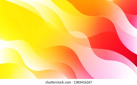 Template Background With Wave Geometric Shape. For Template Cell Phone Backgrounds. Vector Illustration with Color Gradient