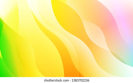 Template Background With Wave Geometric Shape. For Template Cell Phone Backgrounds. Vector Illustration with Color Gradient