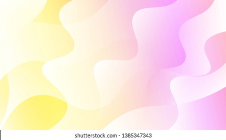 Template Background With Wave Geometric Shape. For Template Cell Phone Backgrounds. Vector Illustration with Color Gradient