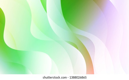 Template Background With Wave Geometric Shape. For Template Cell Phone Backgrounds. Vector Illustration with Color Gradient