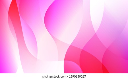 Template Background With Wave Geometric Shape. For Design, Presentation, Business. Colorful Vector Illustration.
