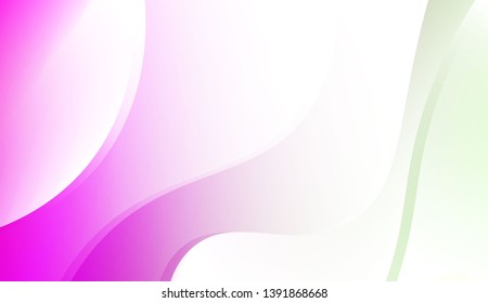 Template Background With Wave Geometric Shape. For Your Design Wallpaper, Presentation, Banner, Flyer, Cover Page, Landing Page. Colorful Vector Illustration.