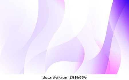 Template Background With Wave Geometric Shape. For Your Design Wallpaper, Presentation, Banner, Flyer, Cover Page, Landing Page. Colorful Vector Illustration.