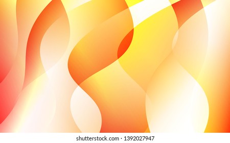 Template Background With Wave Geometric Shape. For Your Design Wallpaper, Presentation, Banner, Flyer, Cover Page, Landing Page. Colorful Vector Illustration.