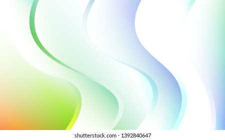 Template Background With Wave Geometric Shape. For Your Design Wallpaper, Presentation, Banner, Flyer, Cover Page, Landing Page. Colorful Vector Illustration.