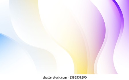 Template Background With Wave Geometric Shape. For Your Design Wallpaper, Presentation, Banner, Flyer, Cover Page, Landing Page. Colorful Vector Illustration.