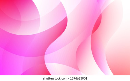 Template Background With Wave Geometric Shape. For Design, Presentation, Business. Colorful Vector Illustration.