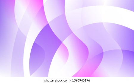 Template Background With Wave Geometric Shape. For Your Design Wallpaper, Presentation, Banner, Flyer, Cover Page, Landing Page. Colorful Vector Illustration.