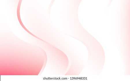 Template Background With Wave Geometric Shape. For Your Design Wallpaper, Presentation, Banner, Flyer, Cover Page, Landing Page. Colorful Vector Illustration.