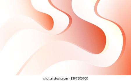 Template Background With Wave Geometric Shape. For Your Design Wallpaper, Presentation, Banner, Flyer, Cover Page, Landing Page. Colorful Vector Illustration.
