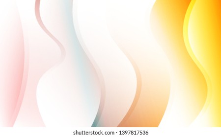 Template Background With Wave Geometric Shape. For Your Design Wallpaper, Presentation, Banner, Flyer, Cover Page, Landing Page. Colorful Vector Illustration.