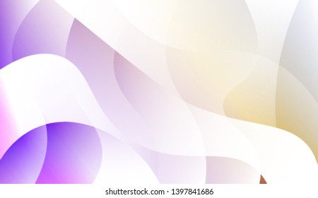 Template Background With Wave Geometric Shape. For Your Design Wallpaper, Presentation, Banner, Flyer, Cover Page, Landing Page. Colorful Vector Illustration.