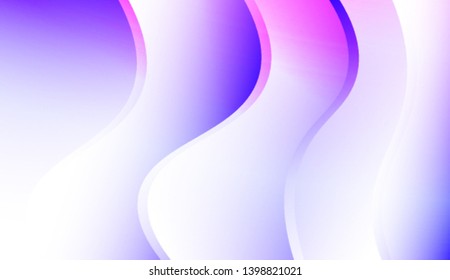 Template Background With Wave Geometric Shape. For Your Design Wallpaper, Presentation, Banner, Flyer, Cover Page, Landing Page. Colorful Vector Illustration.