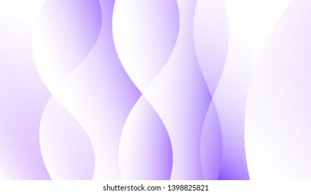 Template Background With Wave Geometric Shape. For Your Design Wallpaper, Presentation, Banner, Flyer, Cover Page, Landing Page. Colorful Vector Illustration.