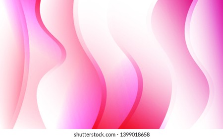 Template Background With Wave Geometric Shape. For Your Design Wallpaper, Presentation, Banner, Flyer, Cover Page, Landing Page. Colorful Vector Illustration.