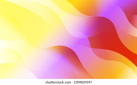 Template Background With Wave Geometric Shape. For Design, Presentation, Business. Vector Illustration with Color Gradient