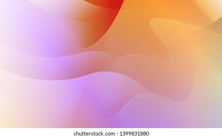 Template Background With Wave Geometric Shape. For Design, Presentation, Business. Vector Illustration with Color Gradient