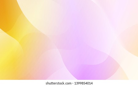 Template Background With Wave Geometric Shape. For Design, Presentation, Business. Vector Illustration with Color Gradient