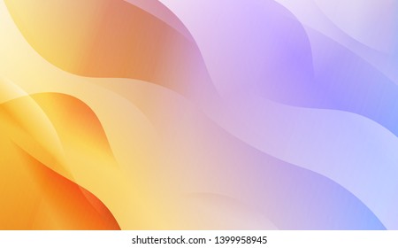 Template Background With Wave Geometric Shape. For Design, Presentation, Business. Vector Illustration with Color Gradient